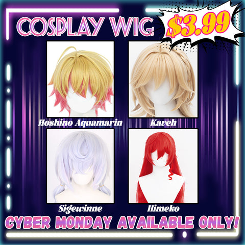 【Cyber Monday Available Only】SanyMuCos Cosplay Wigs ONLY FOR $3.99!!!