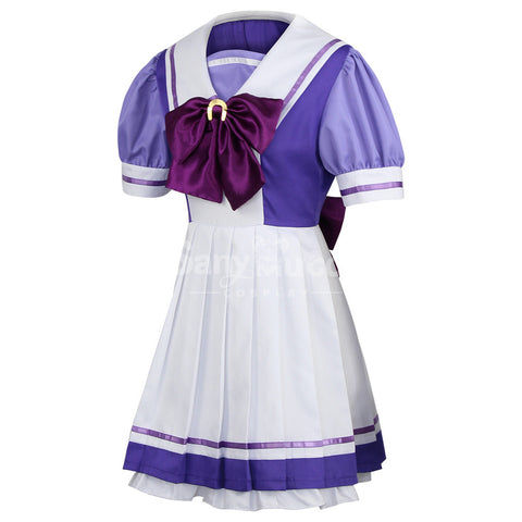 【In Stock】Game Uma Musume Pretty Derby Cosplay Tracy Purple Uniform Cosplay Costume