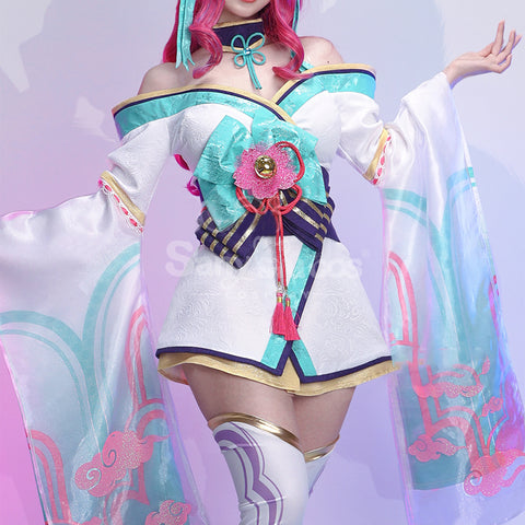 【In Stock】Game League of Legends Cosplay Spirit Blossom Ahri Cosplay Costume
