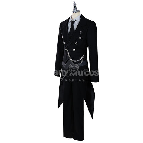 【In Stock】Anime Black Butler Cosplay Sebastian Yan Cosplay Costume Plus Size