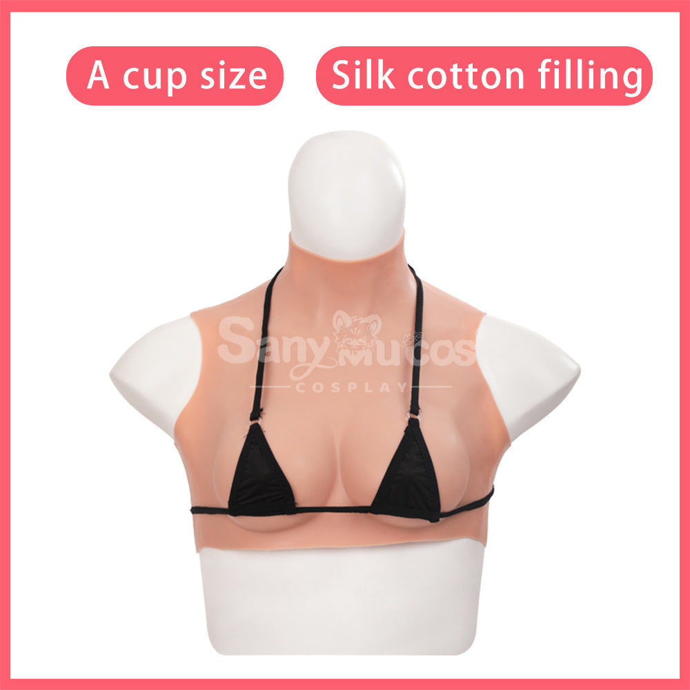 【In Stock】Cosplay Prop Fake breasts Suit Sleeveless Skin Color Ivory White / Bronze / Chocolate Black Cosplay Costumes