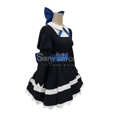 【In Stock】Anime Panty & Stocking with Garterbelt Cosplay Stocking Black Dress Cosplay Costume