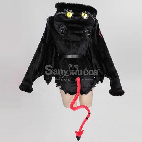 Gothic Style Black Plush Jumpsuit Cosplay Costume