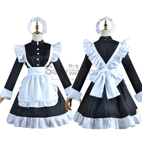 【In Stock】Anime Cosplay Maid Men Short Dress Cosplay Maid Costume Male Size