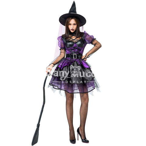 【In Stock】Halloween Cosplay Violet Witches Cosplay Costume