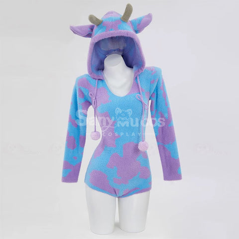 Dairy Cow Cosplay Plush Jumpsuit Cosplay Costume