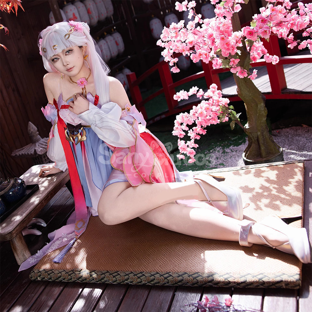 【In Stock】Game Wuthering Waves Cosplay Peach Blossom Radiance Costume Cosplay Costumes