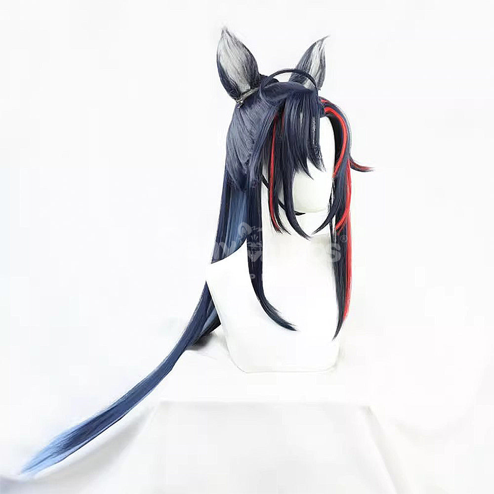 【In Stock】Game Arknights Cosplay Blaze Explosive Blue Flame Cosplay Wig Cosplay Wigs