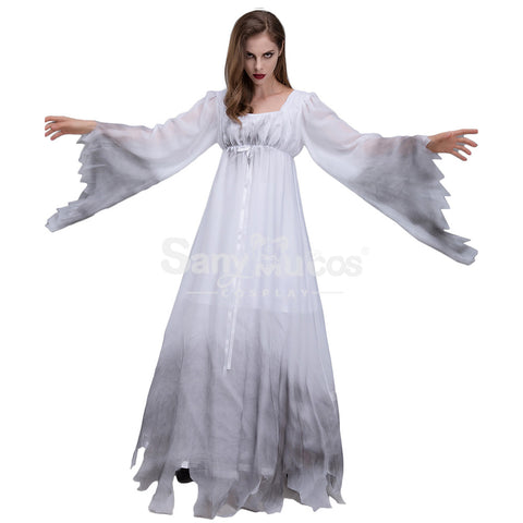 【In Stock】Halloween Cosplay White Ghost Cosplay Costume