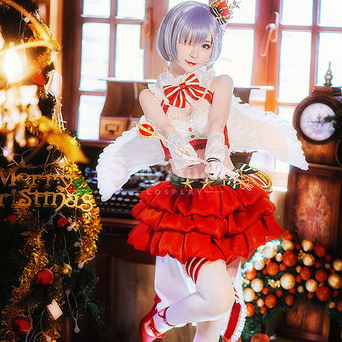 【In Stock】Anime Re Zero Cosplay Rem Christmas Cosplay Costume