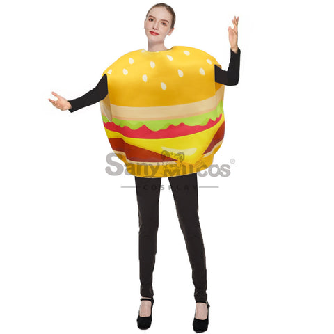 【In Stock】Halloween Cosplay Hotdog/Hamburger Cosplay Costume
