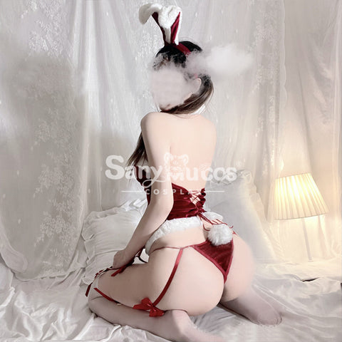 【In Stock】Sexy Cosplay Christmas Tube Top Cosplay Costume Red Edition