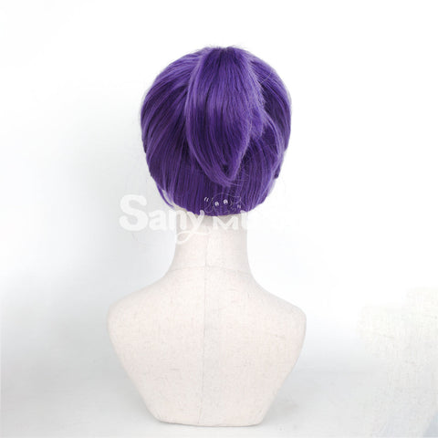Anime BLUE LOCK Cosplay Reo Mikage Purple Medium Cosplay Wig