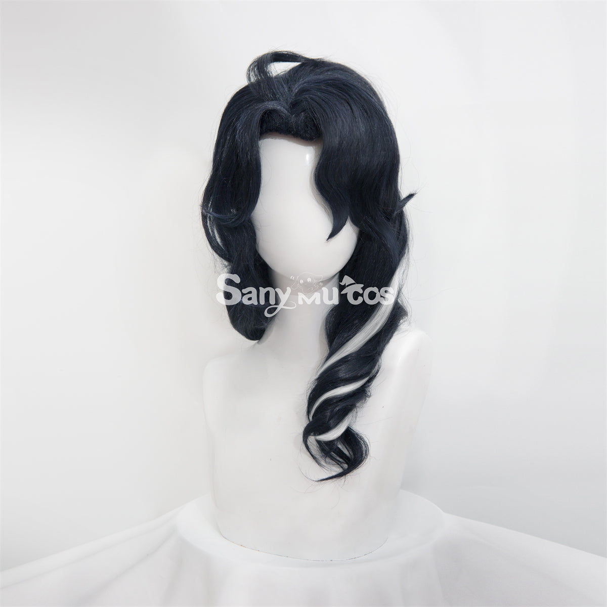 Genshin Impact Pantalone Cosplay Wig Navy Blue Wig