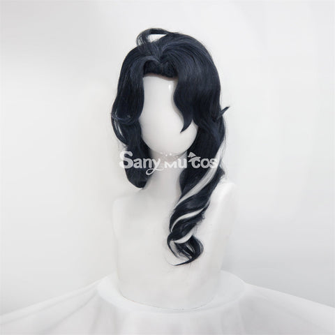 Genshin Impact Pantalone Cosplay Wig Navy Blue Wig