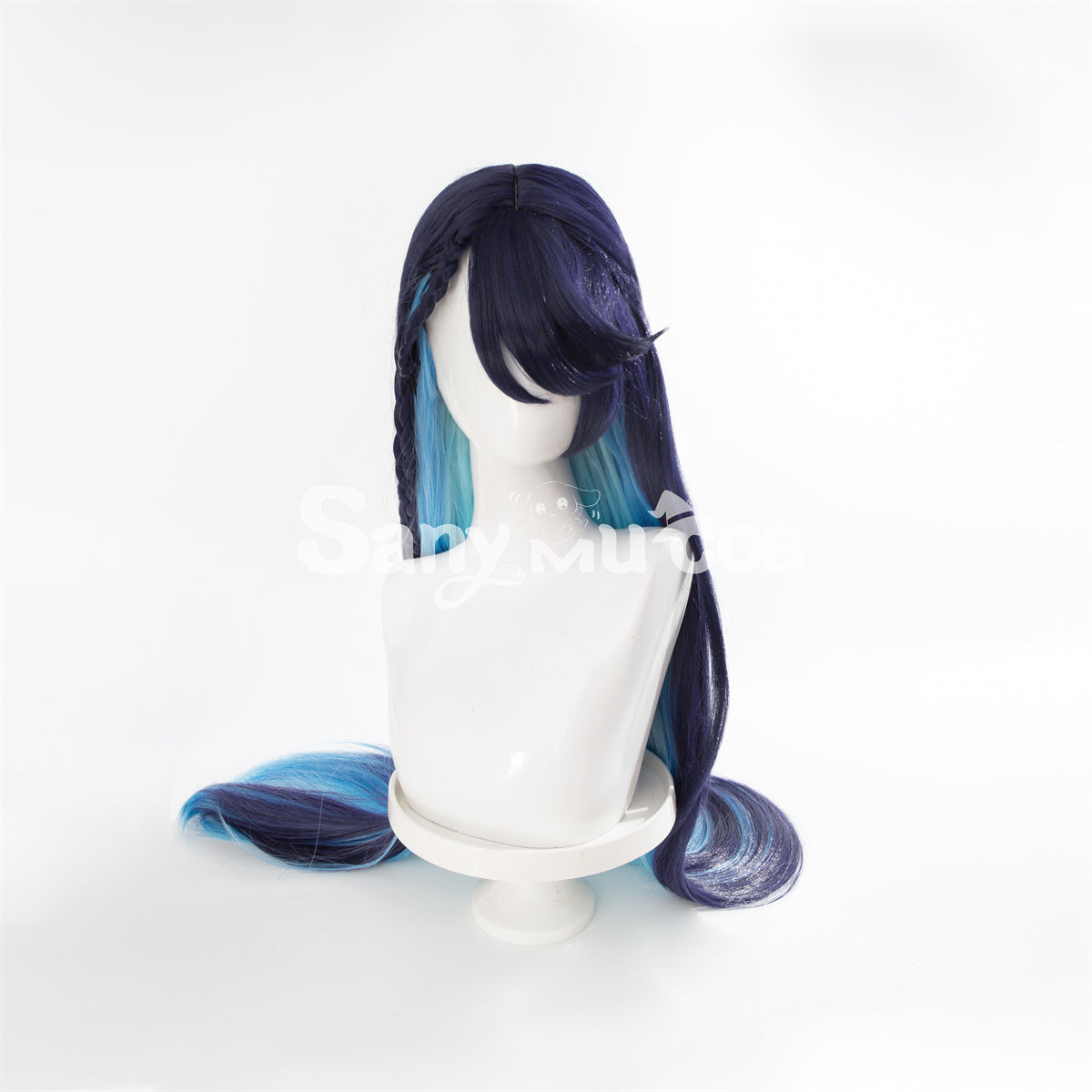 【In Stock】Game Honor Of Kings Cosplay Haiyue Purple And Blue Long Wig Wigs