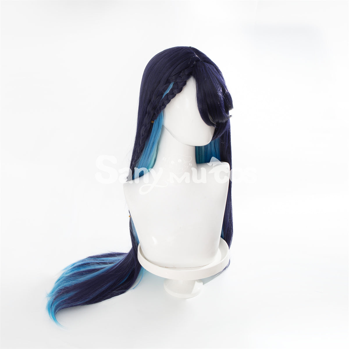 【In Stock】Game Honor Of Kings Cosplay Haiyue Purple And Blue Long Wig Wigs