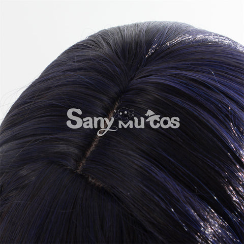 【In Stock】Game Honor Of Kings Cosplay Haiyue Purple And Blue Long Wig Wigs