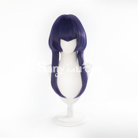 Game Genshin Impact Candace Cosplay Wig Navy Blue Bob Wig