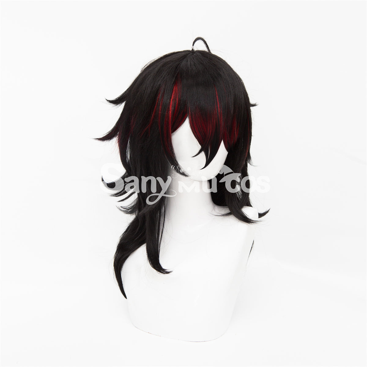 Virtual YouTuber vTuber Luxiem Vox Cosplay Wig Black Dyeing Middle Wig