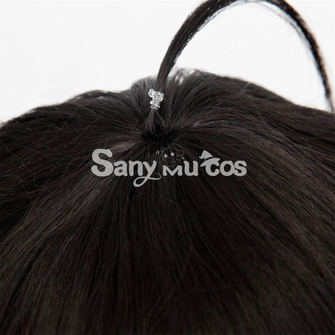 Virtual YouTuber vTuber Luxiem Vox Cosplay Wig Black Dyeing Middle Wig