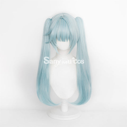 Game Genshin Impact Faruzan Cosplay Wig Mint Green Double Ponytail Wig