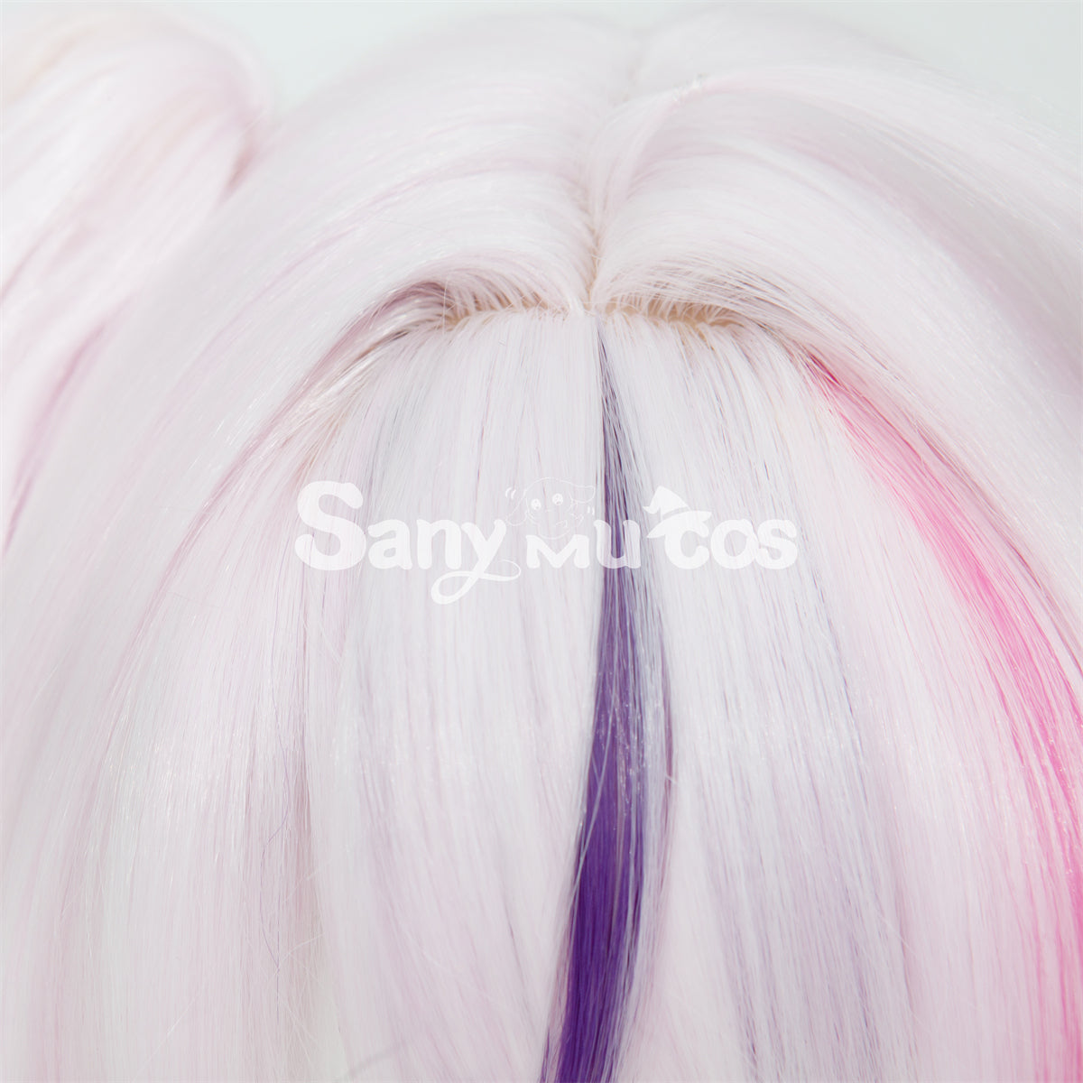 Nijisanji Vtuber Cosplay Maria Marionette Medium Light Pink Ponytail Cosplay Wig
