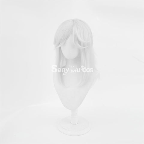 Game Genshin Impact Cyno Cosplay Wig Long Silver Wig