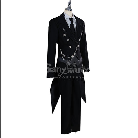 【In Stock】Anime Black Butler Cosplay Sebastian Yan Cosplay Costume Plus Size