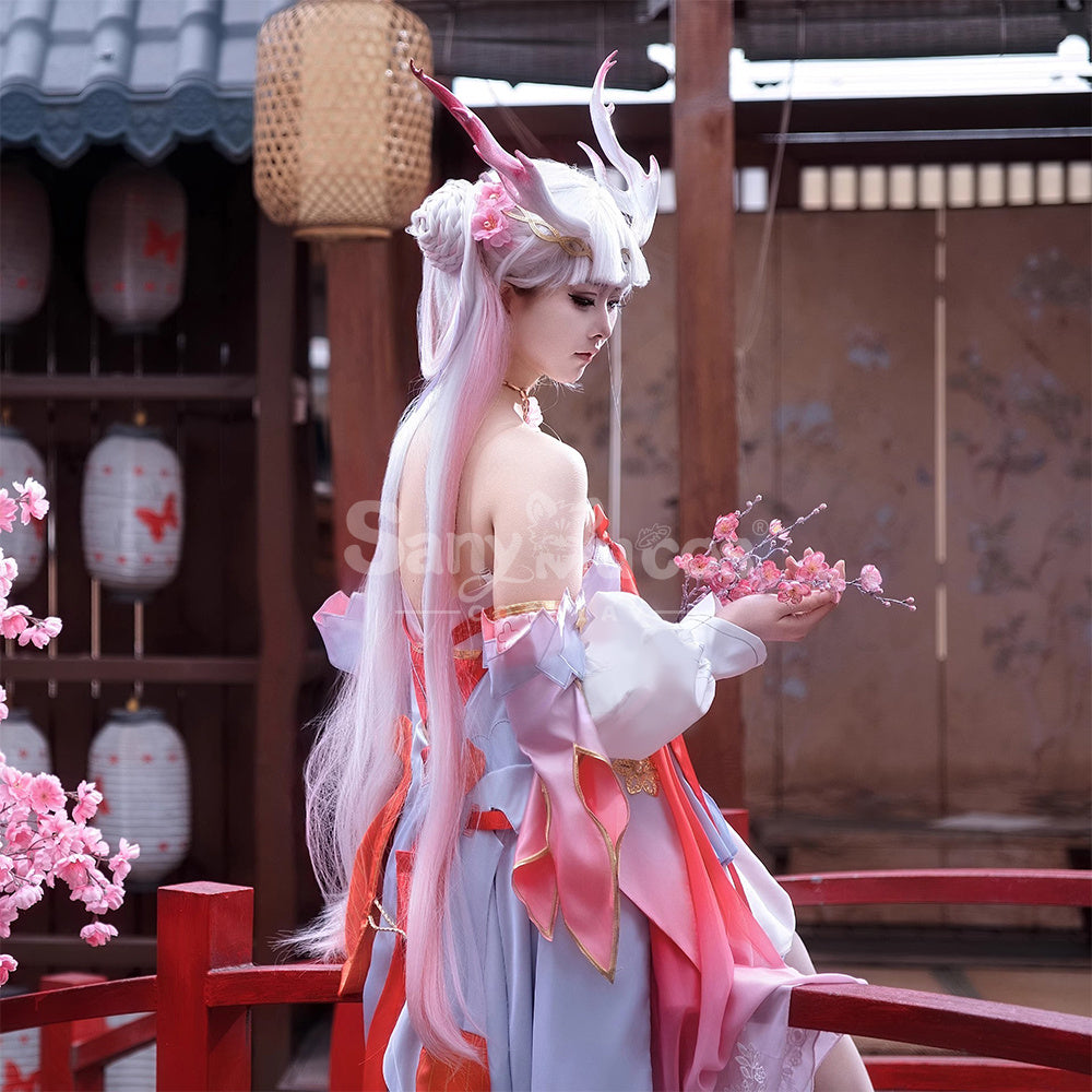 【In Stock】Game Wuthering Waves Cosplay Peach Blossom Radiance Costume Cosplay Costumes