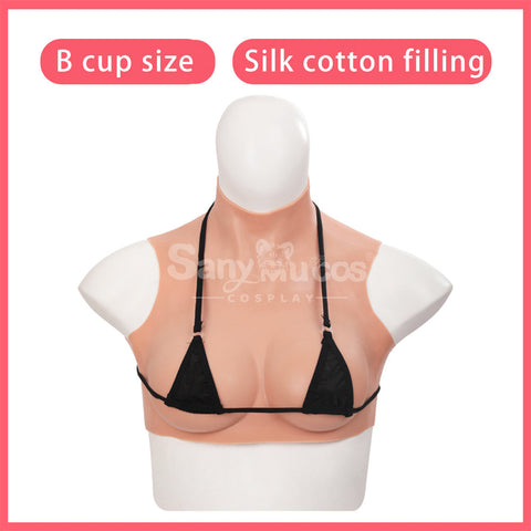 【In Stock】Cosplay Prop Fake breasts Suit Sleeveless Skin Color Ivory White / Bronze / Chocolate Black Cosplay Costumes