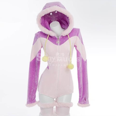 Game Street Fighter Cosplay Han Juri Plush Jumpsuit Cosplay Costume