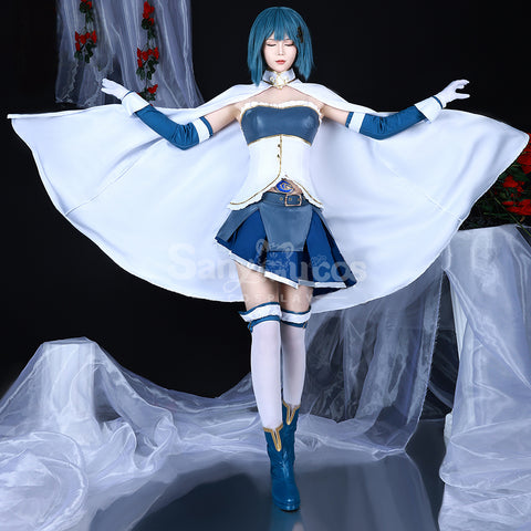 【In Stock】Anime Puella Magi Madoka Magica Cosplay Miki Sayaka Cosplay Costume