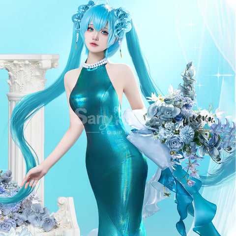 【In Stock】Vocaloid Hatsune Miku Cosplay Hatsune Miku Midsummer Elf Cosplay Costume