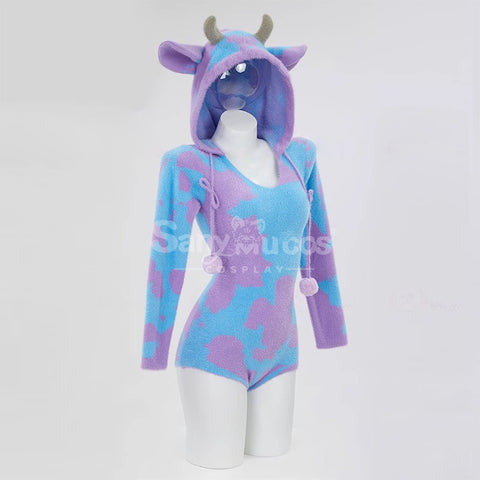 Dairy Cow Cosplay Plush Jumpsuit Cosplay Costume