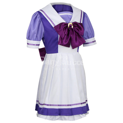 【In Stock】Game Uma Musume Pretty Derby Cosplay Tracy Purple Uniform Cosplay Costume