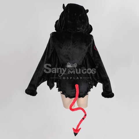 Gothic Style Black Plush Jumpsuit Cosplay Costume