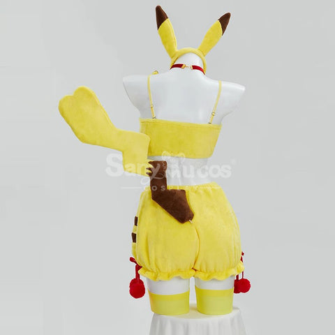 Game Pokemon Scarlet and Violet Cosplay Pikachu Plush Jumpsuit Cosplay Costume