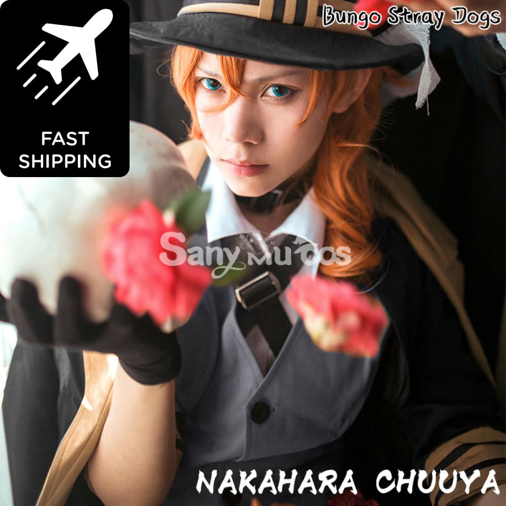 Anime Bangu stray dog Nakahara Akiba Cosplay black male costume