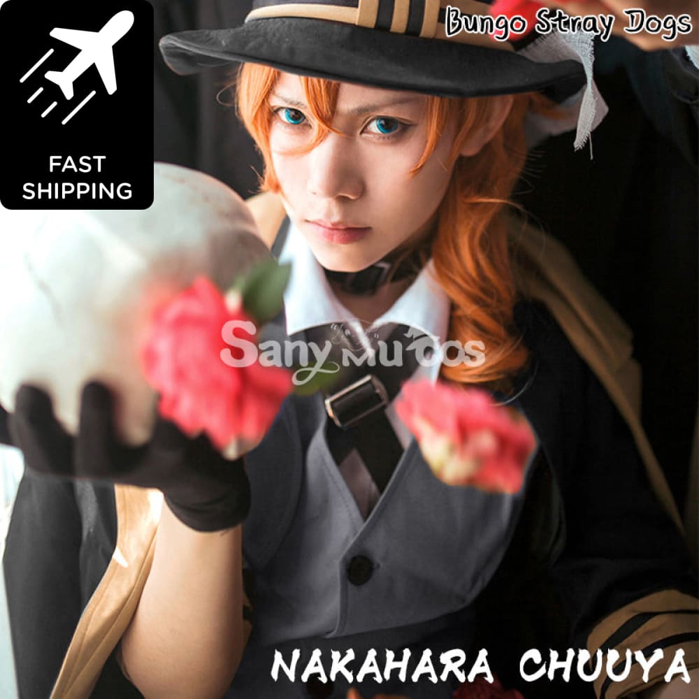 Anime Bangu stray dog Nakahara Akiba Cosplay black male costume