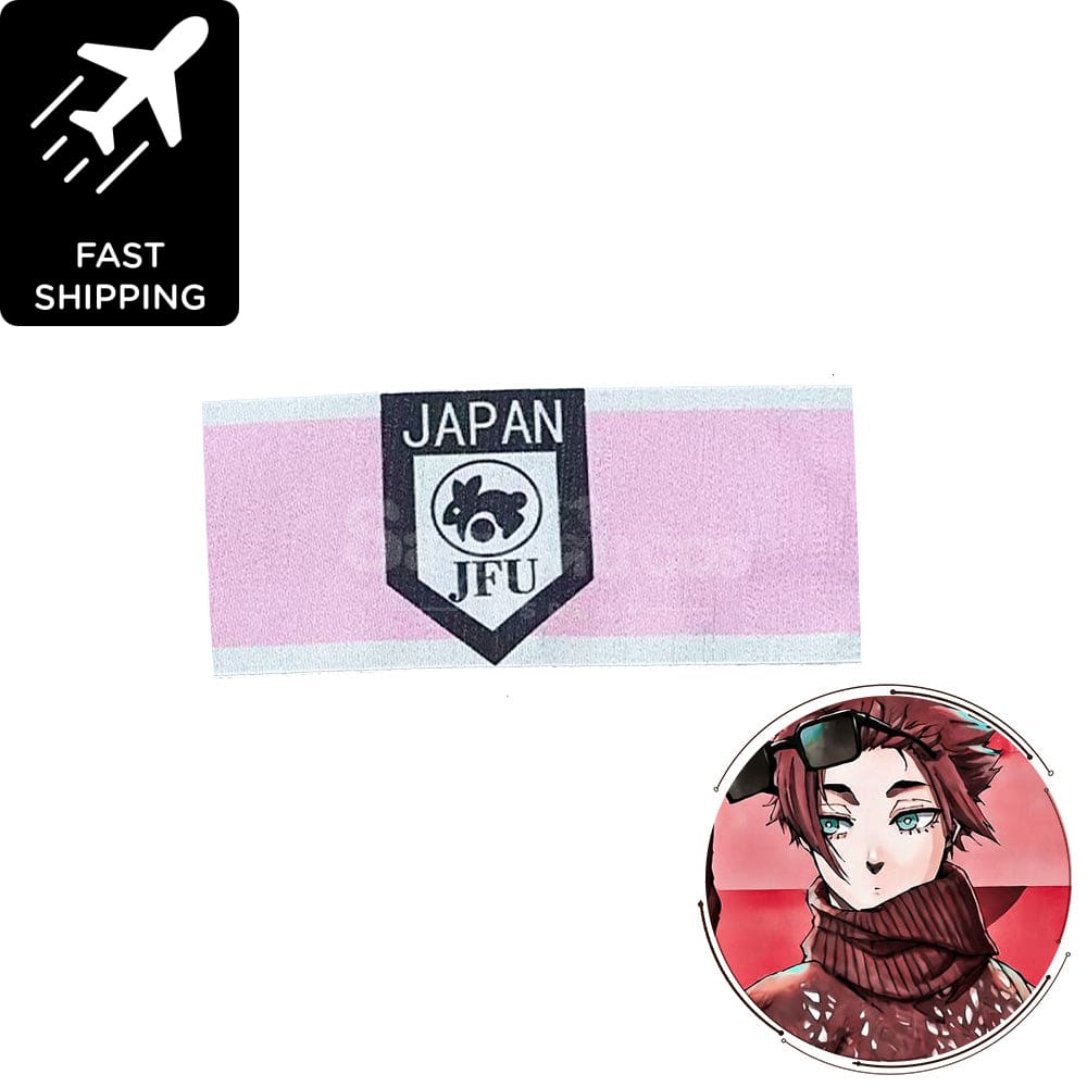 Anime Blue Lock Cosplay Military Uniform Costume Premium Edition Armband / Rin Itoshi（Pink） Costumes