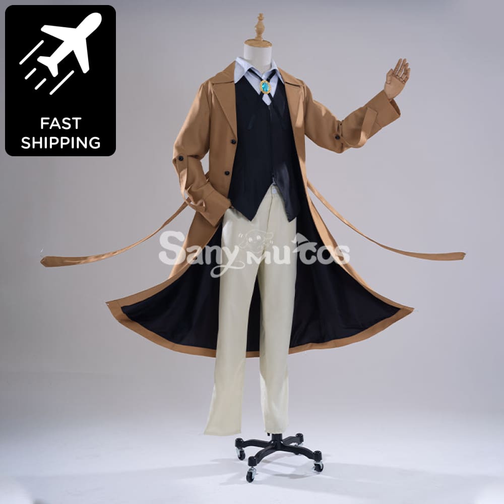 Anime Bungo Stray Dogs Dazai Osamu Cosplay Costume Men