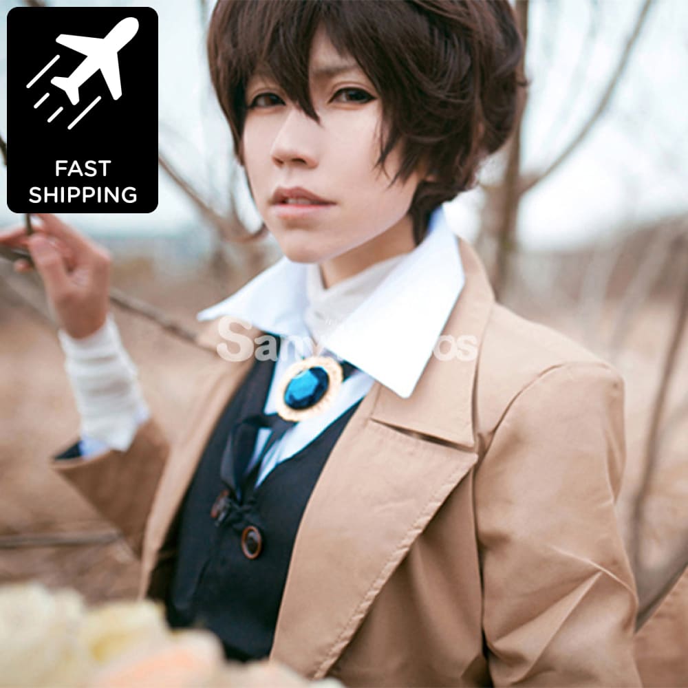 Anime Bungo Stray Dogs Dazai Osamu Cosplay Costume Men