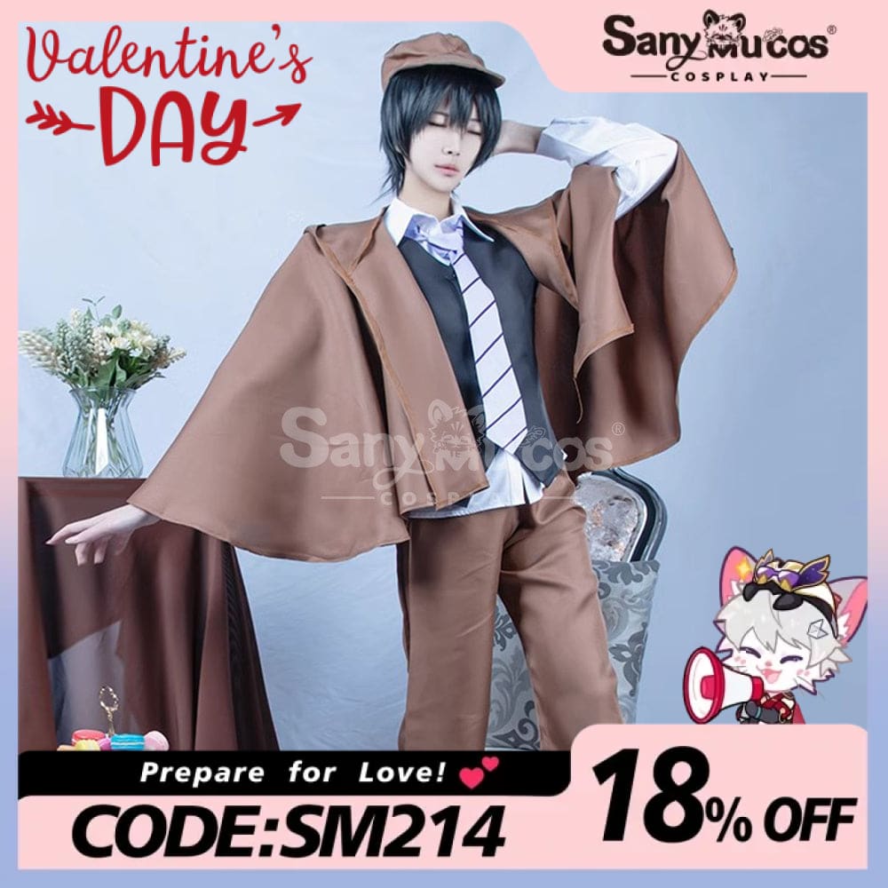 【48H To Ship】Anime Bungo Stray Dogs Edogawa Rampo Classical Cape Suit Cosplay Costume Costumes