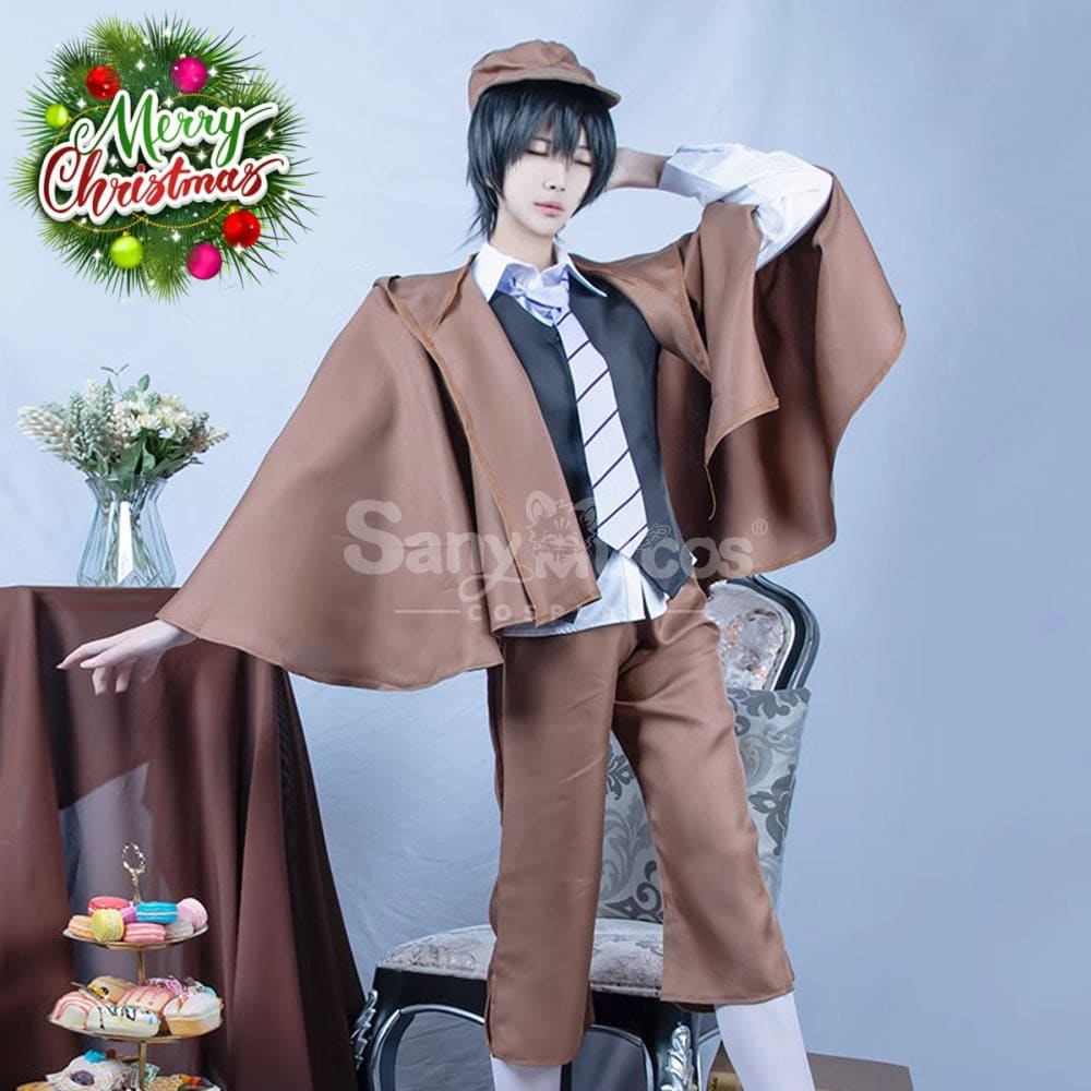 【48H To Ship】Anime Bungo Stray Dogs Edogawa Rampo Classical Cape Suit Cosplay Costume Costumes