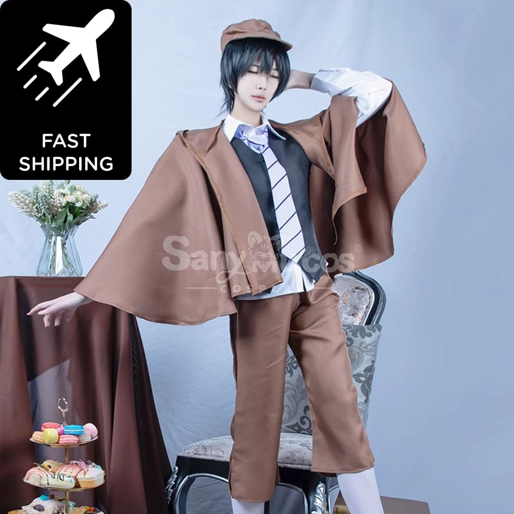 【48H To Ship】Anime Bungo Stray Dogs Edogawa Rampo Classical Cape Suit Cosplay Costume Costumes