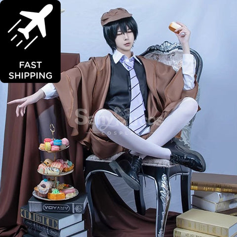 【48H To Ship】Anime Bungo Stray Dogs Edogawa Rampo Classical Cape Suit Cosplay Costume Costumes