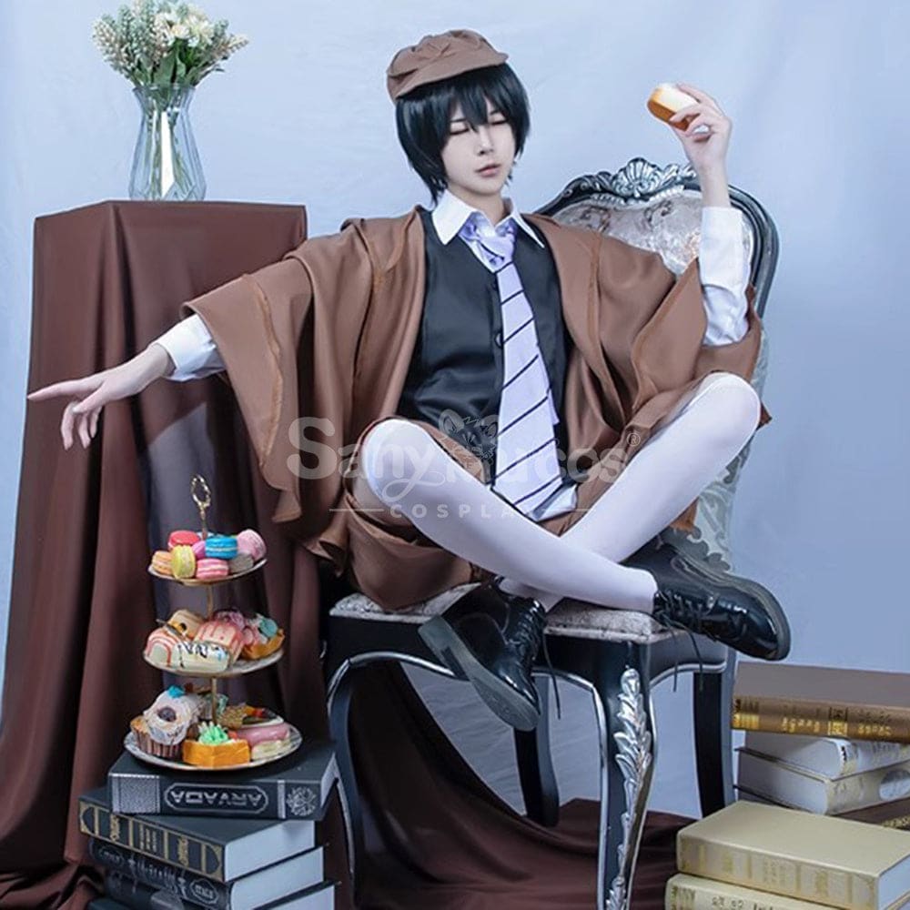 【48H To Ship】Anime Bungo Stray Dogs Edogawa Rampo Classical Cape Suit Cosplay Costume Costumes