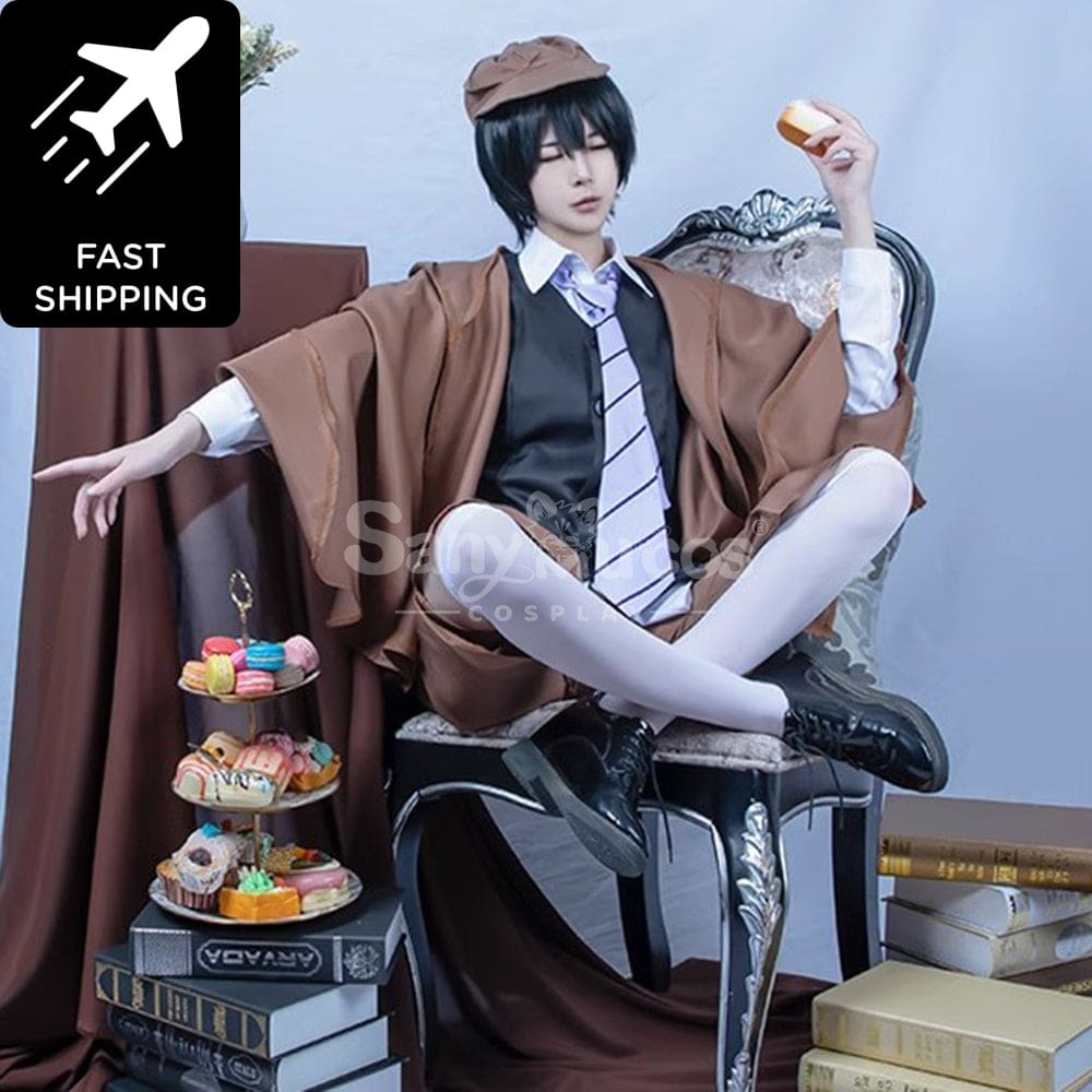 【48H To Ship】Anime Bungo Stray Dogs Edogawa Rampo Classical Cape Suit Cosplay Costume Costumes