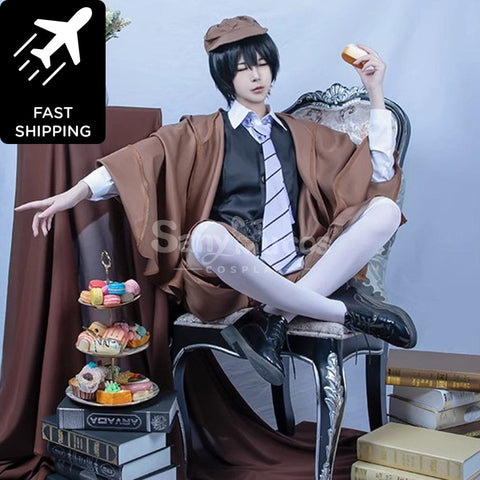 【48H To Ship】Anime Bungo Stray Dogs Edogawa Rampo Classical Cape Suit Cosplay Costume Costumes